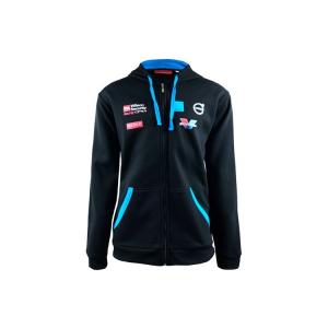 Support 7 Days Sample Order Lead Time Black Custom Racing Hoodie Jacket with Leather