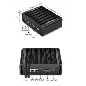 China Fanless Embedded Box PC , Industrial Embedded Computer With 2 PCI/PCIe Slots supplier