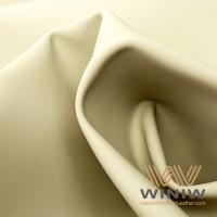 China White Faux Leather Upholstery Fabric Polyurethane Substitute Leather for Car Roof on sale