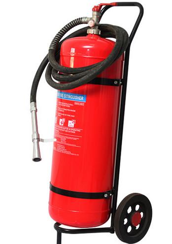 Wheeled Trolley Type ABC Dry Powder Fire Extinguisher 50KG Smooth Surface Light