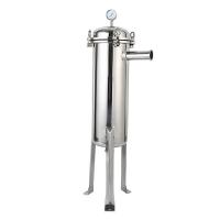 China Stainless Steel Vertical Style Industrial Flowline Bag Filter Housing Waste Water Treatment Equipment on sale