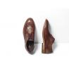 China Les chaussures noires d'Oxford des hommes plats de cuir véritable, cru classique lacent des chaussures élégantes wholesale
