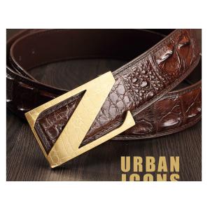 Factory price fashion casual belt stainless alloy buckle crocodile belts