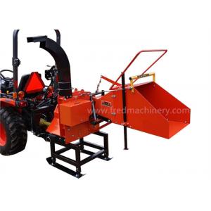 China 8 Inch Pto Powered Chipper , 2 Cutting Knives Pto Wood Chipper For Compact Tractor supplier