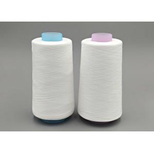 T62S/3 Semi Dull Raw White Polyester Yarn For Sewing Use From Hubei Province