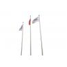 Light Weight Office Small Flag Pole , Conical Indoor Flagpole Stand Round Base