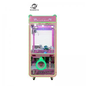 Coins Operated Arcade Claw Machine , Multifunctional Crane Amusement Machine