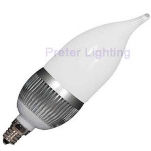 China High power 1W SMD AC100 - 240V 50 / 60Hz 20lm dimmable LED candle bulbs supplier