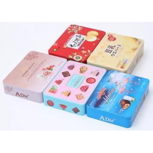 China Medium Rectangular Candy Sweet Mooncake Cookie Tin Cans supplier