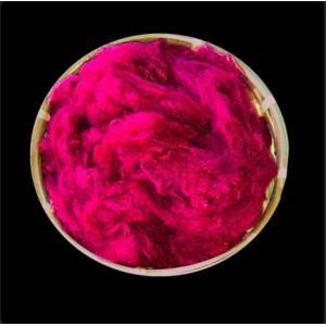 China Solid Dope Dyed Recycled Polyester Staple Fiber With Excellent Color Fastness supplier