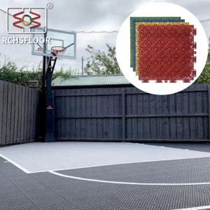 China Tennis Court Polypropylene Interlocking Tiles 304.8mm*304.8mm Outdoor Court Tiles supplier