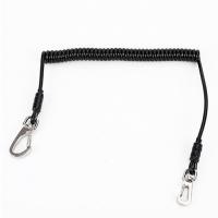 China Rubber Covered Expandable Coiled Lanyard Bungee Pantone With Delux Swivel Hook on sale