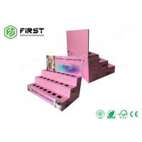 China Custom Recycled Color Printed Cosmetic Cardboard Counter Paper Display Box With Holes For Retail on sale