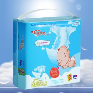 Paper Magic Tape Diaper Big Size Disposable Breathable With SAP Core