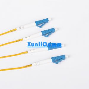 OEM LC LC Duplex Patch Cord Yellow Color Excellent Environmental Adaptability