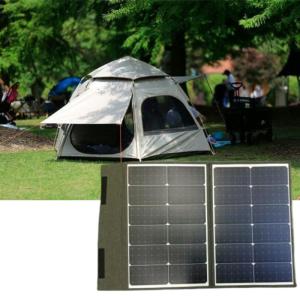 China 2 Fold Portable Solar PV Panel 100W with Mono Cells and MC4 Connector for Distributors and OEM Orders wholesale