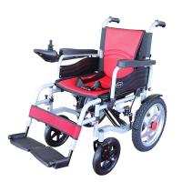 China Fold And Travel Premium Electric Wheelchair Lightweight Power Wheel Chair on sale