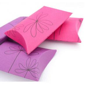 Pillow Paper Card Chocolate Packing For Gift Packaging Cartons Hot Foil Stamping