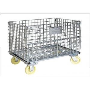 1200Kgs Metal Mesh Container , L1000mm Wire Container Storage Cages