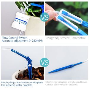 China Extra Large Plant Drip Irrigation Bag Automatic Watering Bags Self Automatic Watering System Drip Irrigation Device With Adjustable Valve Switch For Gardening Flower Outdoor, Clear wholesale