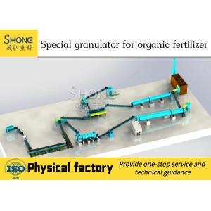 Manure Organic Fertilizer Production Line Granulator Convert Chicken Droppings