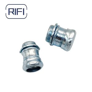 China Galvanised EMT Connector Set Screw Type for Wall Application with 50000 Production Capacity in 1/2"-4" Sizes wholesale