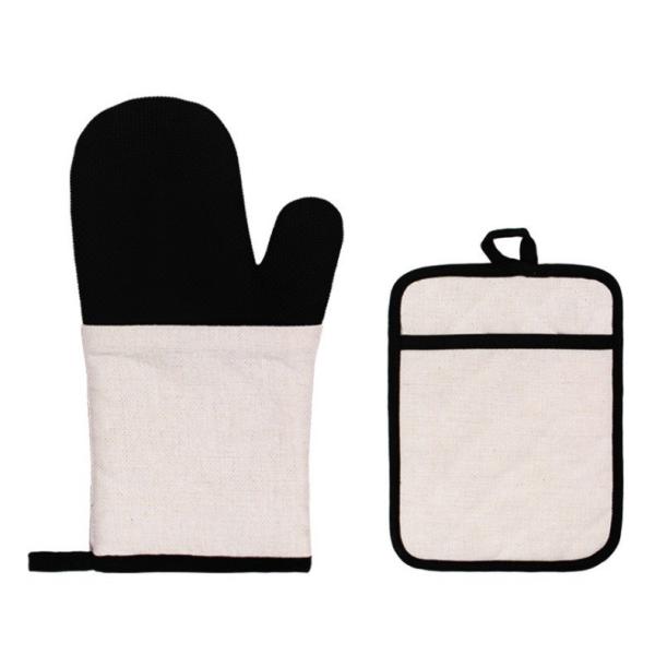 Guante de horno de sublimación para impresión de fotos y manteles individuales de sublimación en blanco Accesorios de cocina de sublimación personalizados