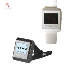 Wireless restaurant waiter service pager kitchen equipment vibrating wrist watch buzzer