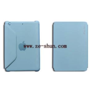 China Mobile phone PU Custom Cell Phone Covers For Ipad Mini Flip Type White / Blue supplier
