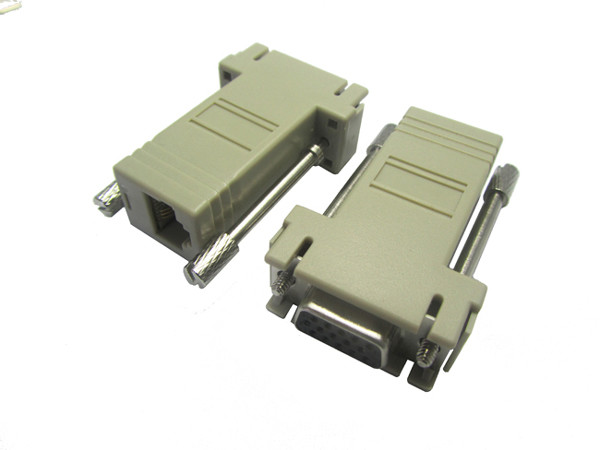 China Customized D-SUB Rj45 Male To Female DB15 Adapter RS232 Male To Female Adapter for sale