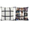 China Custom Design Blank 9 Panel Sublimation Pillow Case 40*40cm Size Sublimation Cushion Cover wholesale