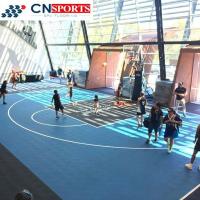 China Movable Plastic Tile Floor Suspended PP Interlocking Sports Flooring on sale