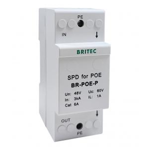 BR-POE-P 48V Data Surge Protector cat 6 POE Power Over Ethernet surge protection device spd spd rj45 poe