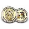 China 金張りの挑戦硬貨が付いている二重めっきの挑戦硬貨 wholesale