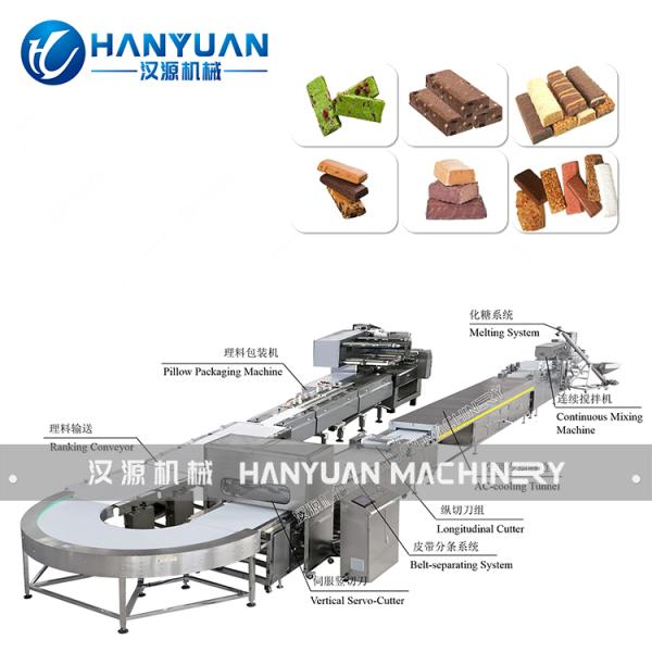 Double-Layer Protein Bar Making Machine for Industrial Production with Multi-Layer Design and 20×6 Meters Layout