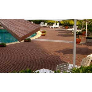 Floor WPC Composite Decking With 70% PVC Powder and 30% Bamboo Powder
