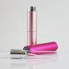China RTS Round 5ml 10ml Twist up Metal Spray Bottle 8ml Aluminium Portable Refillable Perfume Atomizer wholesale