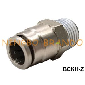 Male Straight Push In Brass Pneumatic Hose Fitting 1/8'' 1/4'' 3/8'' 1/2''
