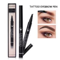 China Sweatproof Eyebrow Pencil With Micro Fork Tip Applicator Natural Looking on sale