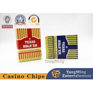 63 X 88 Mm Prevent Cheating Casino Playing Cards Red And Blue Dual Color