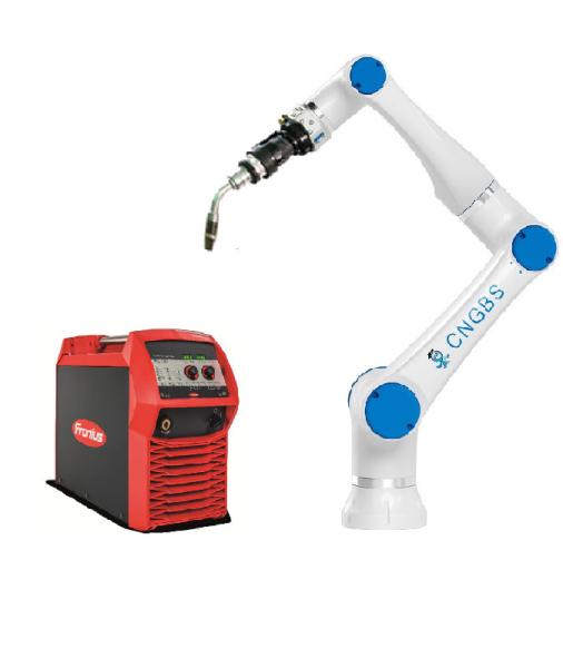 3kg Payload 590mm Reach Welding Industrial Robots CNGBS-G03 with Megmeet Welding Torch