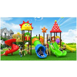 Amusement Kids Preschool Play Equipment Outdoor Playground Plastic Slides