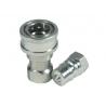 Zinc Plated Quick Disconnect Hydraulic Couplers , Carbon Steel Hydraulic