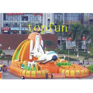 Big PVC Tarpaulin Plane Model Inflatable Fun City Kids Water Parks Custom