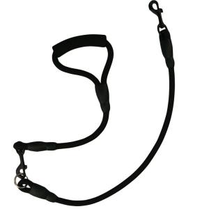 Black Pet Traction Rope Climbing Dog Leash With Safety Breakaway Hook