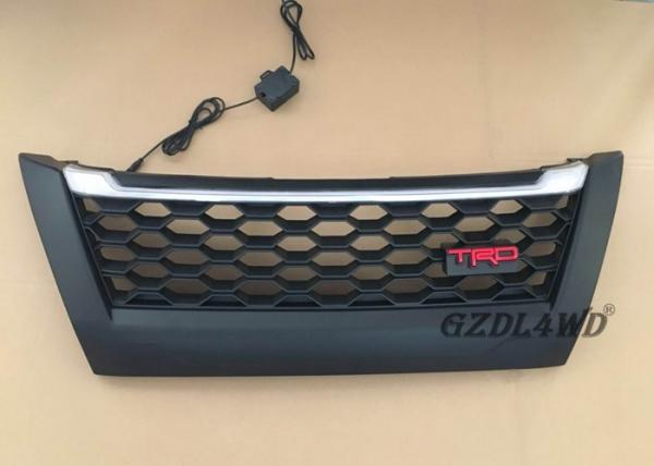 Matte Black TRD Front Grill With LED Lights For Toyota Fortuner 2018 / Fortuner