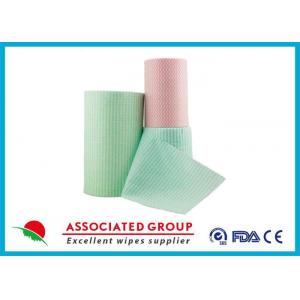 China Green Spunlace Nonwoven Fabric / non woven cloth 100% biodegradable supplier