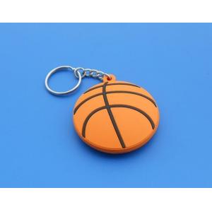 Custom School Students Gadget Gifts 3d Basketball Keychain Rubber Soft PVC Material