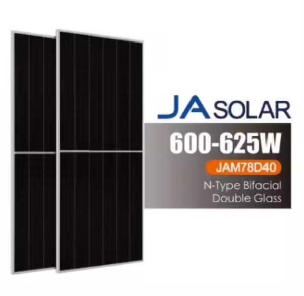 600-625W Half Cell and PERC Type JA Solar Panel for 2024 Distributed Project at Lower Cost