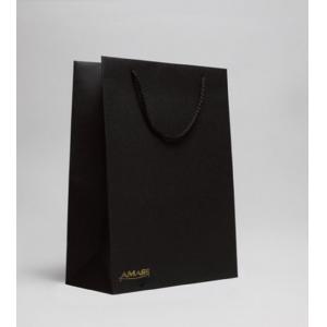 Dyed black paper bag , shoe paper bag